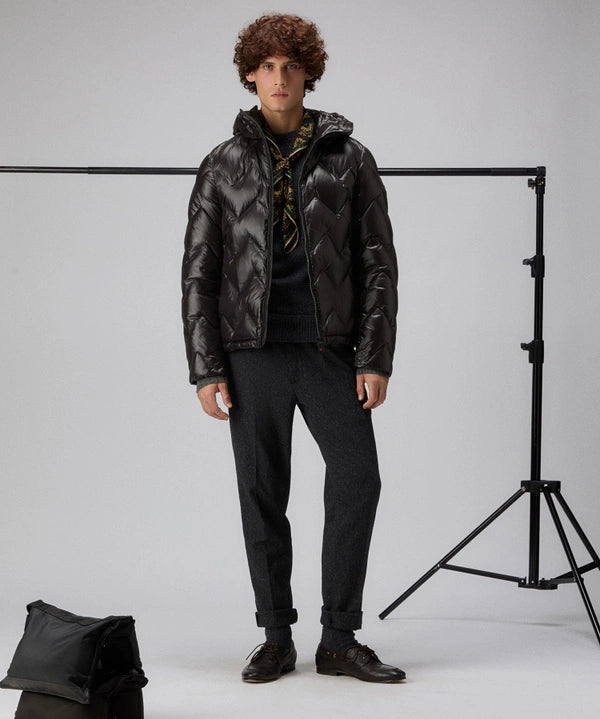 PEUTEREY HONOVA LKS04 PEU558101181950 NER  BLOUSON JACKET Piumino con trapunta chevron - Atelier Fratelli Carbè