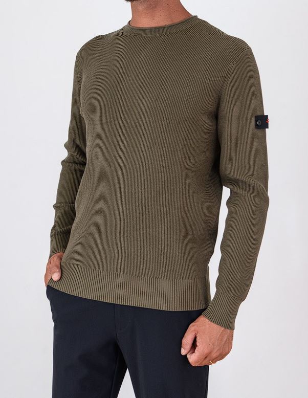 PEUTEREY GARGALLO FW02 PEU561799012365  689  KNIT Maglia in cotone a costa inglese - Atelier Fratelli Carbè