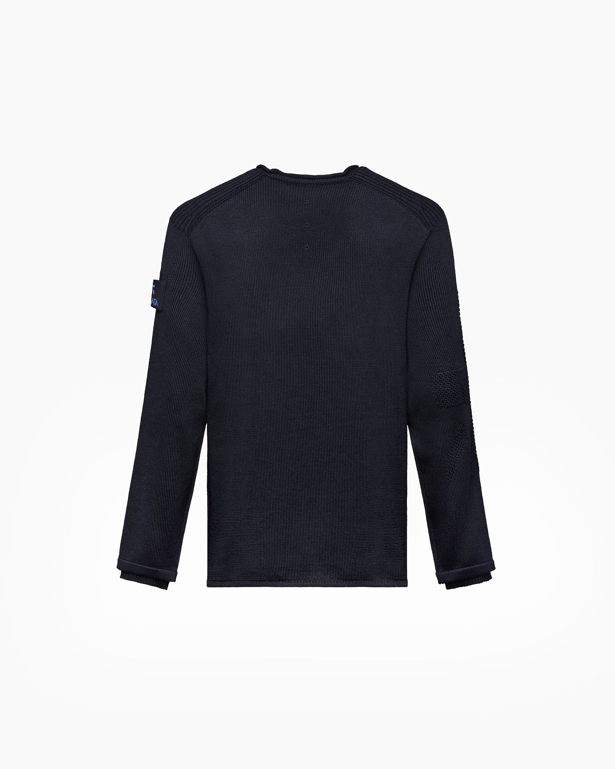 PREMIATA PMG22 BLUE  KNIT MAGLIA GIRO MERINOS - Atelier Fratelli Carbè