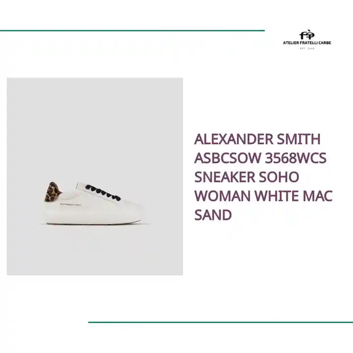 ALEXANDER SMITH ASBCSOW 3568WCS SNEAKER SOHO WOMAN WHITE MAC SAND by@Outfy