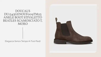 DOUCAL'S DU1343GENOUF009TM23 ANKLE BOOT Stivaletto Beatles Scamosciato T. MORO by@Outfy