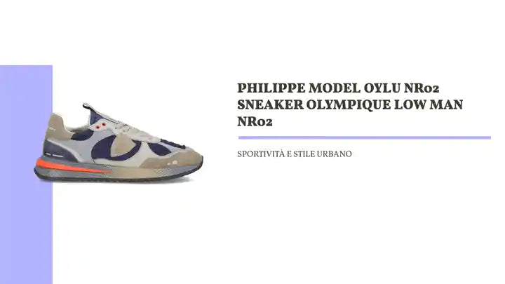 PHILIPPE MODEL OYLU NR02 SNEAKER OLYMPIQUE LOW MAN NR02 by@Outfy