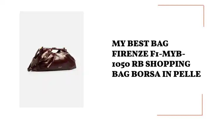 MY BEST BAG FIRENZE F1-MYB-1050 RB SHOPPING BAG BORSA IN PELLE by@Outfy