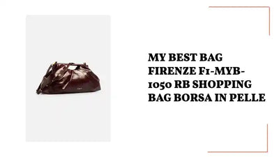 MY BEST BAG FIRENZE F1-MYB-1050 RB SHOPPING BAG BORSA IN PELLE by@Outfy