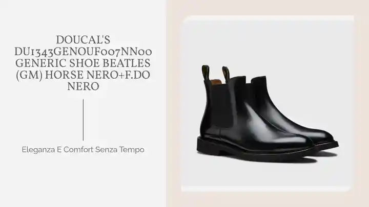 DOUCAL'S DU1343GENOUF007NN00 GENERIC SHOE BEATLES (GM) HORSE NERO+F.DO NERO by@Outfy