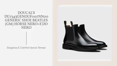 DOUCAL'S DU1343GENOUF007NN00 GENERIC SHOE BEATLES (GM) HORSE NERO+F.DO NERO by@Outfy