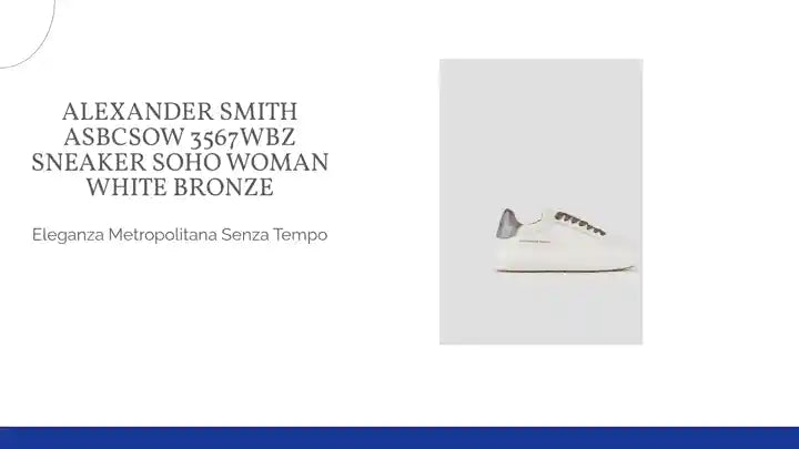 ALEXANDER SMITH ASBCSOW 3567WBZ SNEAKER SOHO WOMAN WHITE BRONZE by@Outfy