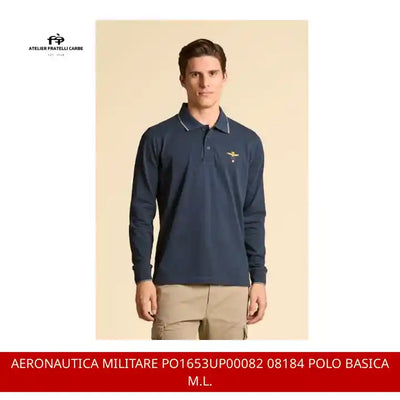AERONAUTICA MILITARE PO1653UP00082 08184 POLO BASICA M.L. by@Outfy