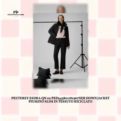 PEUTEREY ESDRA QN 02 PED543801181967NER DOWN JACKET Piumino slim in tessuto riciclato by@Outfy