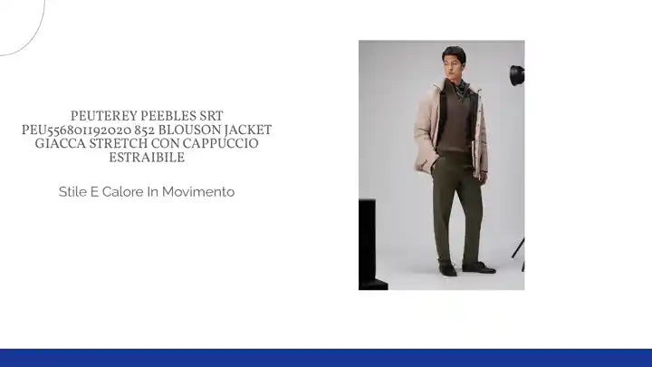 PEUTEREY PEEBLES SRT PEU556801192020 852 BLOUSON JACKET Giacca stretch con cappuccio estraibile by@Outfy