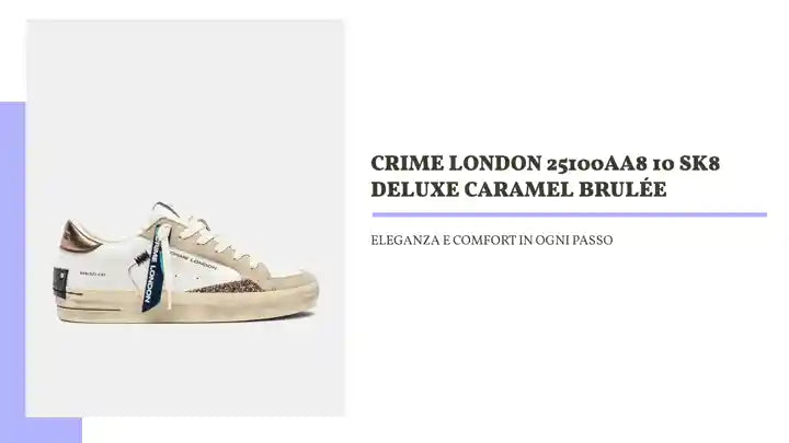 CRIME LONDON 25100AA8 10 SK8 DELUXE CARAMEL BRUL&Eacute;E by@Outfy