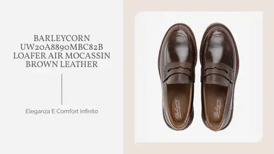 BARLEYCORN UW20A8890MBC82B LOAFER Air Mocassin Brown Leather by@Outfy