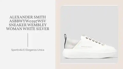 ALEXANDER SMITH ASBBWYW0297WSV SNEAKER WEMBLEY WOMAN WHITE SILVER by@Outfy