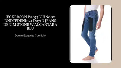 JECKERSON PA077JOHN002 DNDTFDENI021 D071D JEANS DENIM STONE W ALCANTARA BLU by@Outfy