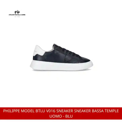 PHILIPPE MODEL BTLU V016 SNEAKER Sneaker bassa Temple uomo - blu by@Outfy