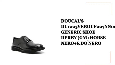 DOUCAL'S DU1003VEROUF007NN00 GENERIC SHOE DERBY (GM) HORSE NERO+F.DO NERO by@Outfy