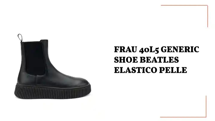 FRAU 40L5 GENERIC SHOE BEATLES ELASTICO PELLE by@Outfy