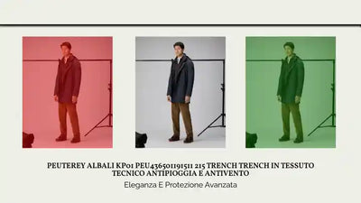 PEUTEREY ALBALI KP01 PEU436501191511 215 TRENCH TRENCH IN TESSUTO TECNICO ANTIPIOGGIA E ANTIVENTO by@Outfy