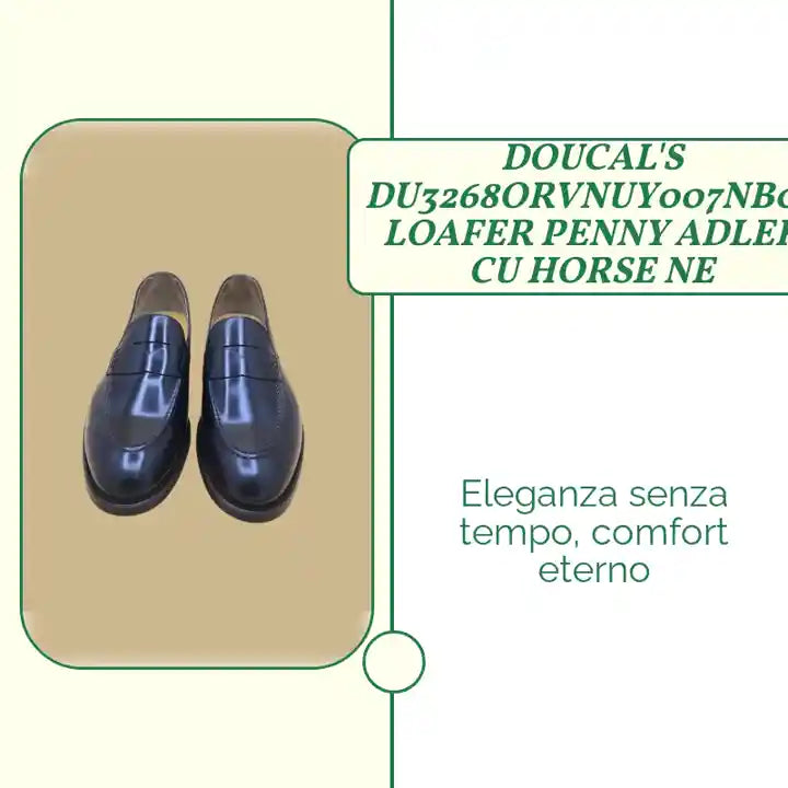DOUCAL'S DU3268ORVNUY007NB02 LOAFER PENNY ADLER CU HORSE NE by@Outfy