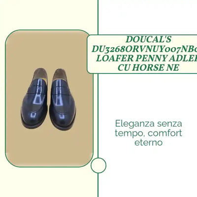 DOUCAL'S DU3268ORVNUY007NB02 LOAFER PENNY ADLER CU HORSE NE by@Outfy