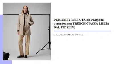 PEUTEREY TELIA TA 02 PED5422 01181892 852 TRENCH Giacca liscia dal fit slim by@Outfy