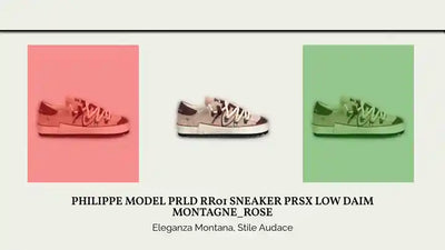 PHILIPPE MODEL PRLD RR01 SNEAKER PRSX LOW DAIM MONTAGNE_ROSE by@Outfy