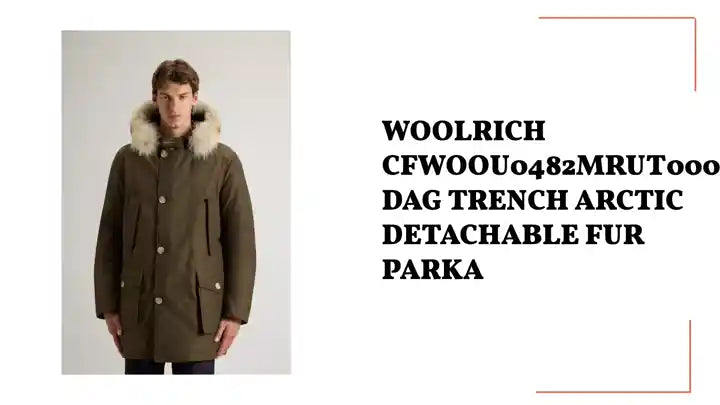 WOOLRICH CFWOOU0482MRUT0001 DAG TRENCH ARCTIC DETACHABLE FUR PARKA by@Outfy