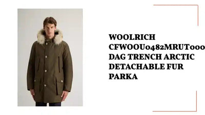 WOOLRICH CFWOOU0482MRUT0001 DAG TRENCH ARCTIC DETACHABLE FUR PARKA by@Outfy