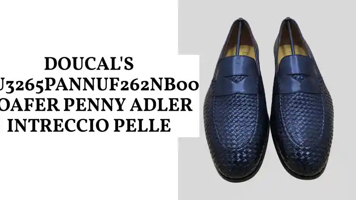 DOUCAL'S DU3265PANNUF262NB00 LOAFER PENNY ADLER INTRECCIO PELLE by@Outfy