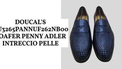 DOUCAL'S DU3265PANNUF262NB00 LOAFER PENNY ADLER INTRECCIO PELLE by@Outfy
