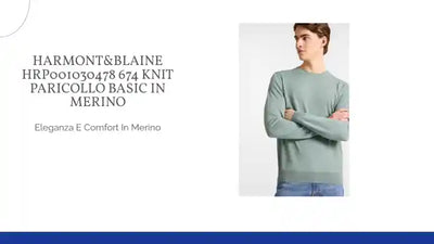 Harmont&amp;Blaine HRP001030478 674 KNIT PARICOLLO BASIC IN MERINO by@Outfy