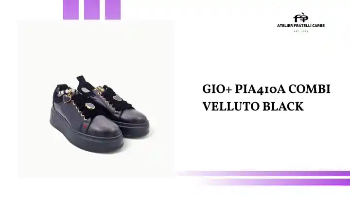 GIO+ PIA410A COMBI VELLUTO BLACK by@Outfy