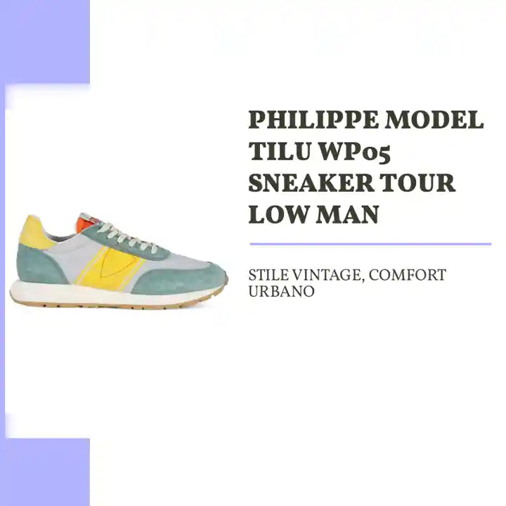 PHILIPPE MODEL TILU WP05 SNEAKER TOUR LOW MAN by@Outfy