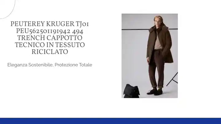 PEUTEREY KRUGER TJ01 PEU562501191942 494 TRENCH Cappotto tecnico in tessuto riciclato by@Outfy