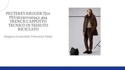 PEUTEREY KRUGER TJ01 PEU562501191942 494 TRENCH Cappotto tecnico in tessuto riciclato by@Outfy