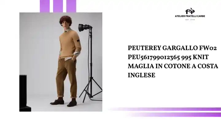 PEUTEREY GARGALLO FW02 PEU561799012365 995 KNIT Maglia in cotone a costa inglese by@Outfy