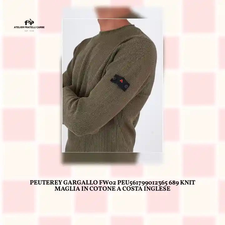 PEUTEREY GARGALLO FW02 PEU561799012365 689 KNIT Maglia in cotone a costa inglese by@Outfy