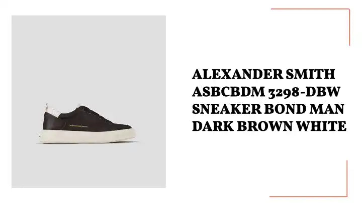 ALEXANDER SMITH ASBCBDM 3298-DBW SNEAKER BOND MAN DARK BROWN WHITE by@Outfy