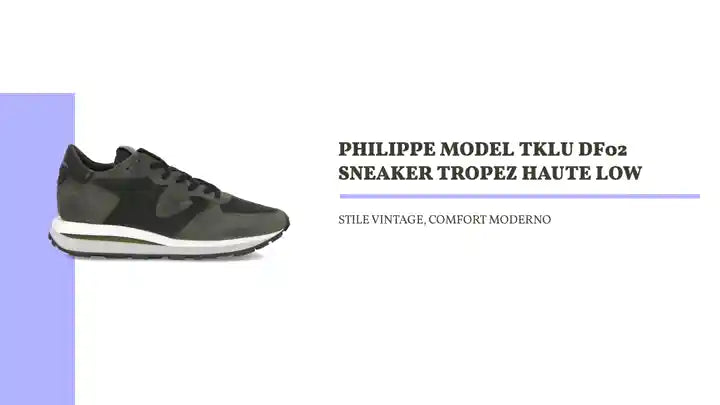 PHILIPPE MODEL TKLU DF02 SNEAKER TROPEZ HAUTE LOW by@Outfy
