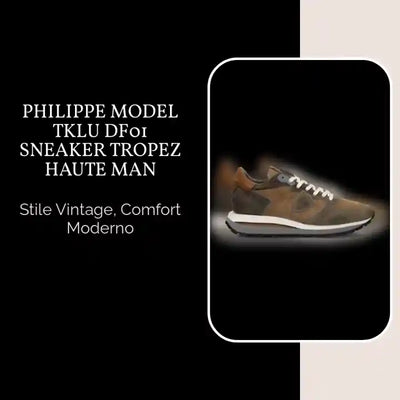 PHILIPPE MODEL TKLU DF01 SNEAKER TROPEZ HAUTE MAN by@Outfy