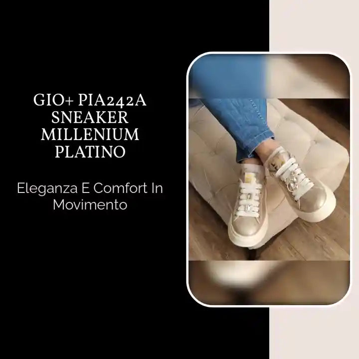 GIO+ PIA242A SNEAKER MILLENIUM PLATINO by@Outfy