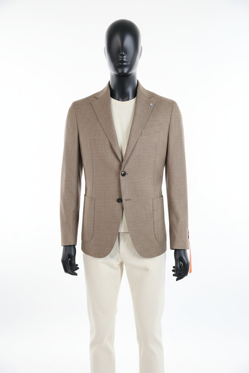 BHARNABA VARANO GKS-702 GIACCA UOMO TX APPLICATE OPERATO EFFETTO LINO