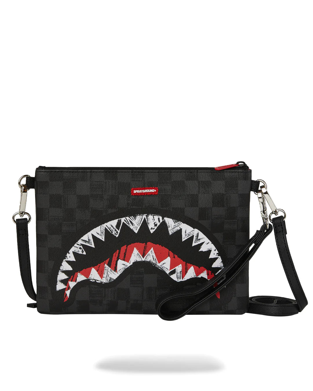 SPRAYGROUND B8229  CLUTCH SCRIBBLE SHARK CROSSOVER CLUTCH