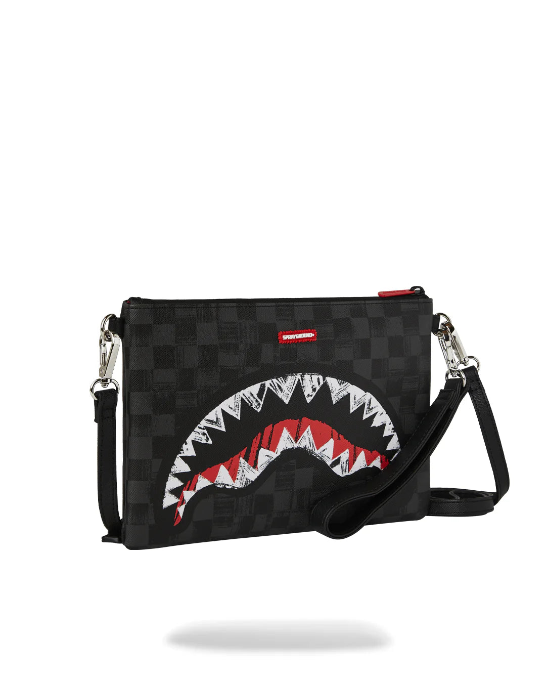 SPRAYGROUND B8229  CLUTCH SCRIBBLE SHARK CROSSOVER CLUTCH