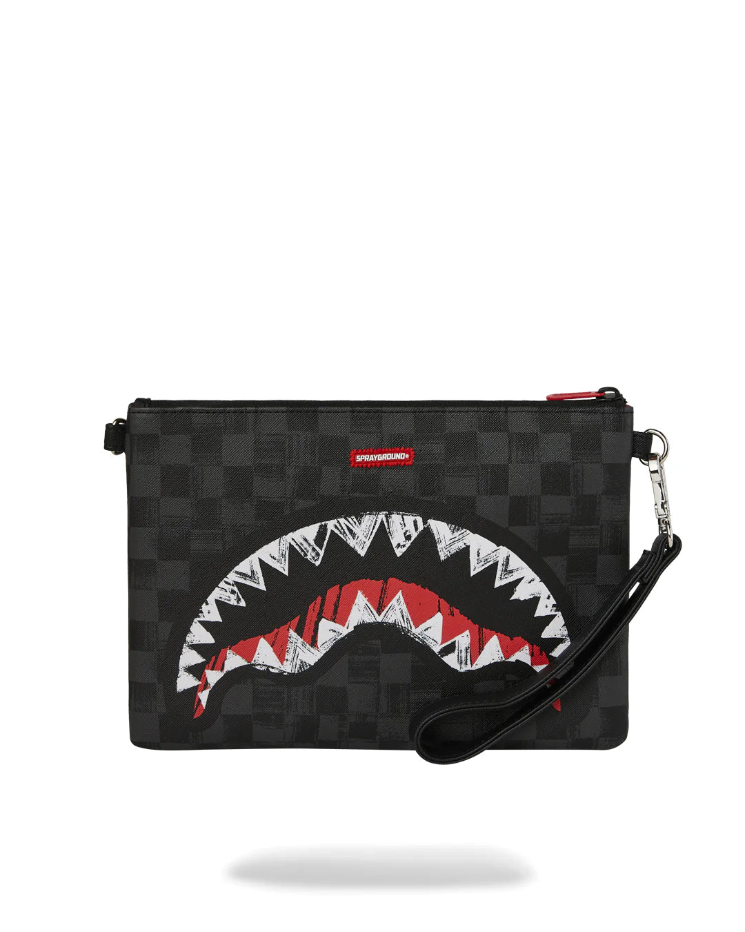 SPRAYGROUND B8229  CLUTCH SCRIBBLE SHARK CROSSOVER CLUTCH