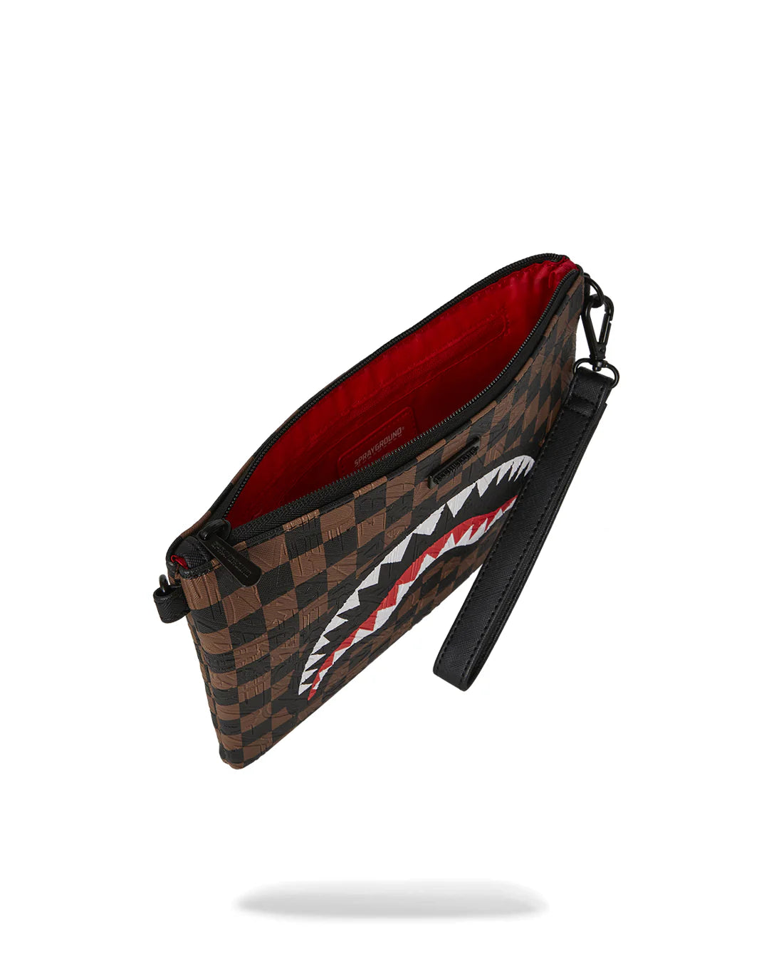SPRAYGROUND B8239  CLUTCH CHECK 2 EMBOSS CROSSOVER CLUTCH - Atelier Fratelli Carbè