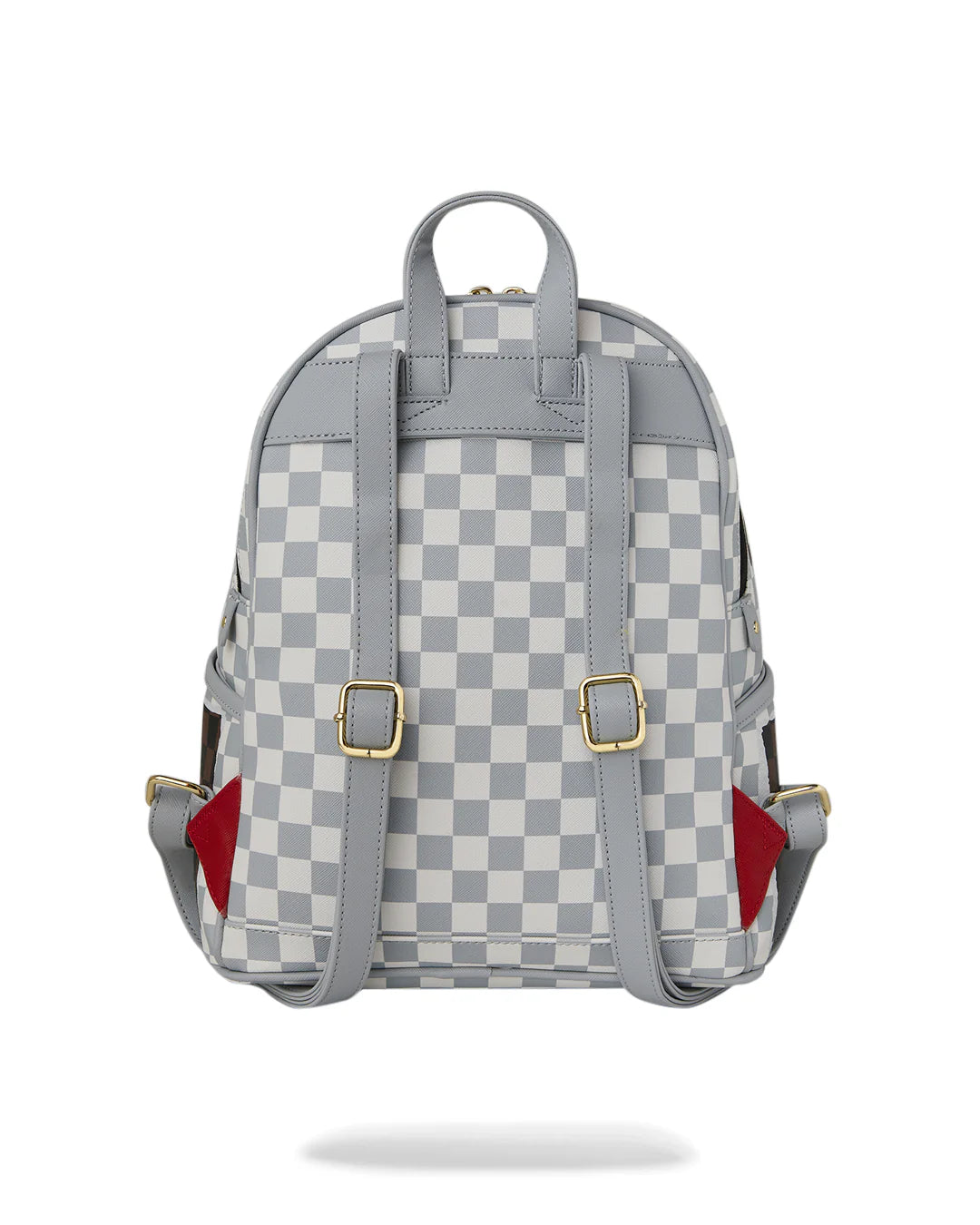 SPRAYGROUND B8291  BACKPACK CREAM BROWN TEAR CHECK SAVAGE BACKPACK - Atelier Fratelli Carbè