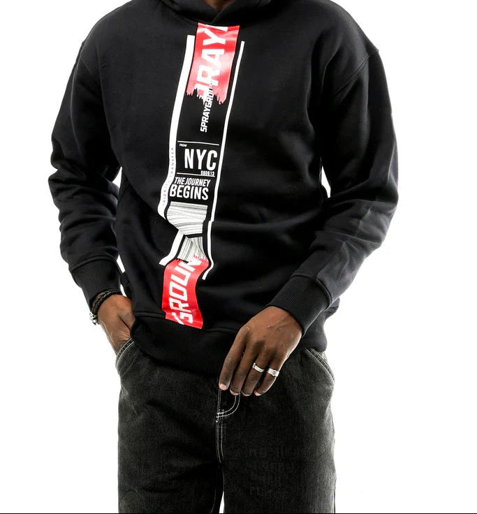 SPRAYGROUND SP676BLK  HOODIE  PRIORITY SHIPMENT HOODIE BLK - Atelier Fratelli Carbè