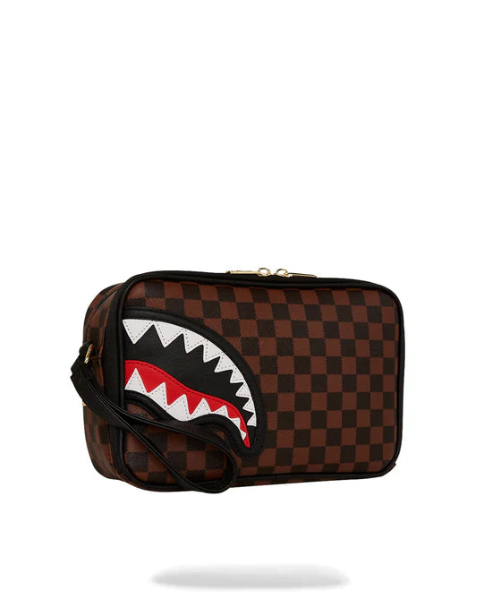 SPRAYGROUND B7840  CLUTCH SAWTOOTH SHARKS IN PARIS TOILETRY BRICK - Atelier Fratelli Carbè