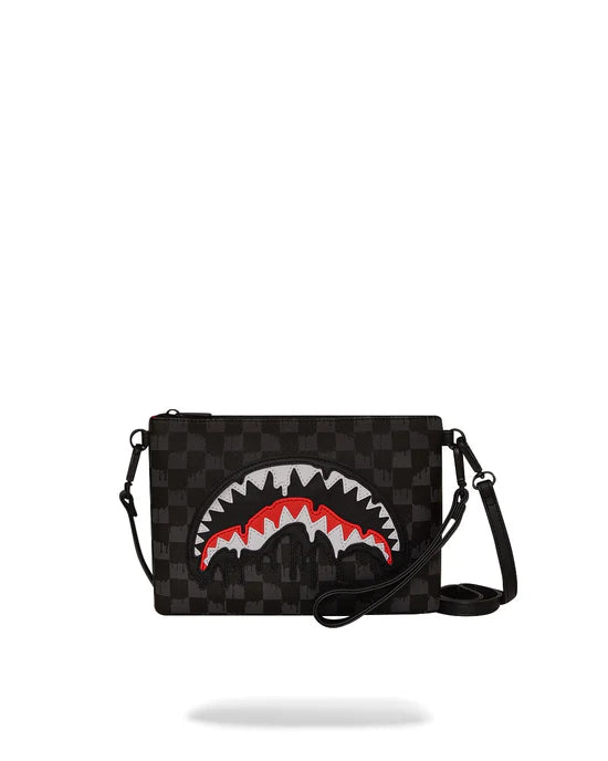 SPRAYGROUND B7969  CLUTCH DRIPPING SHARKS IN PARIS CROSSOVER CLUTCH - Atelier Fratelli Carbè